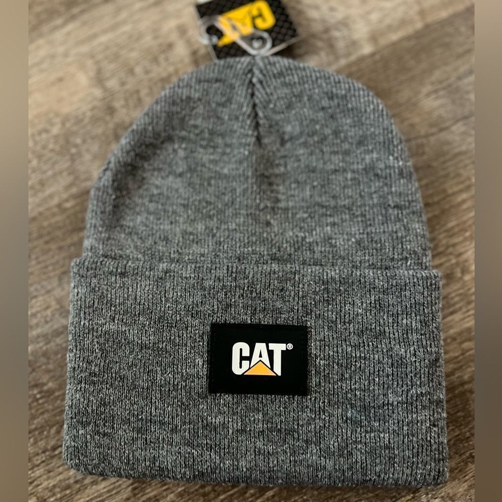 Caterpillar‎ CAT Label Cuff Beanie- Grey
